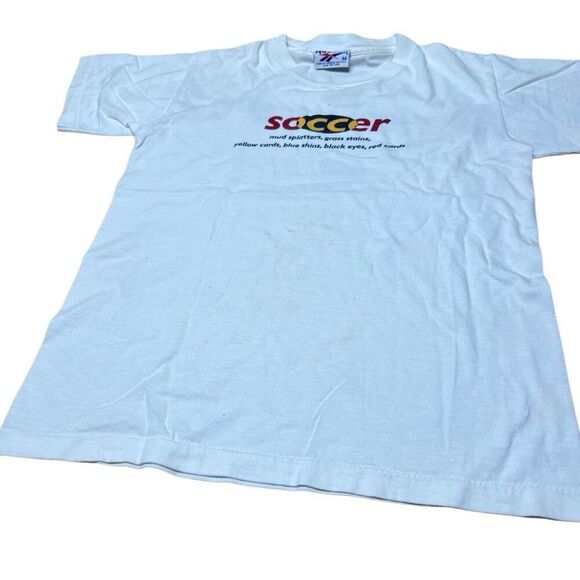 Vintage Reebok 90s Kids Soccer Shirt Medium - Picture 5 of 9